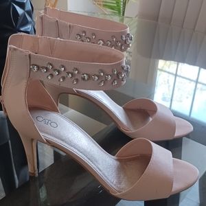 Catos New Blush Bling rhinestone 3inch stiletto heels..NWOT